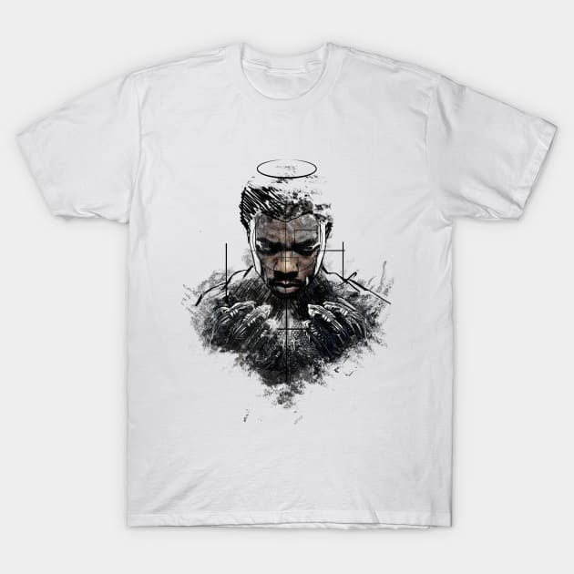 Tribute King Of Wakanda on Sketch Art T-Shirt by pentaShop